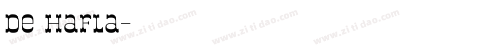 de hafla字体转换